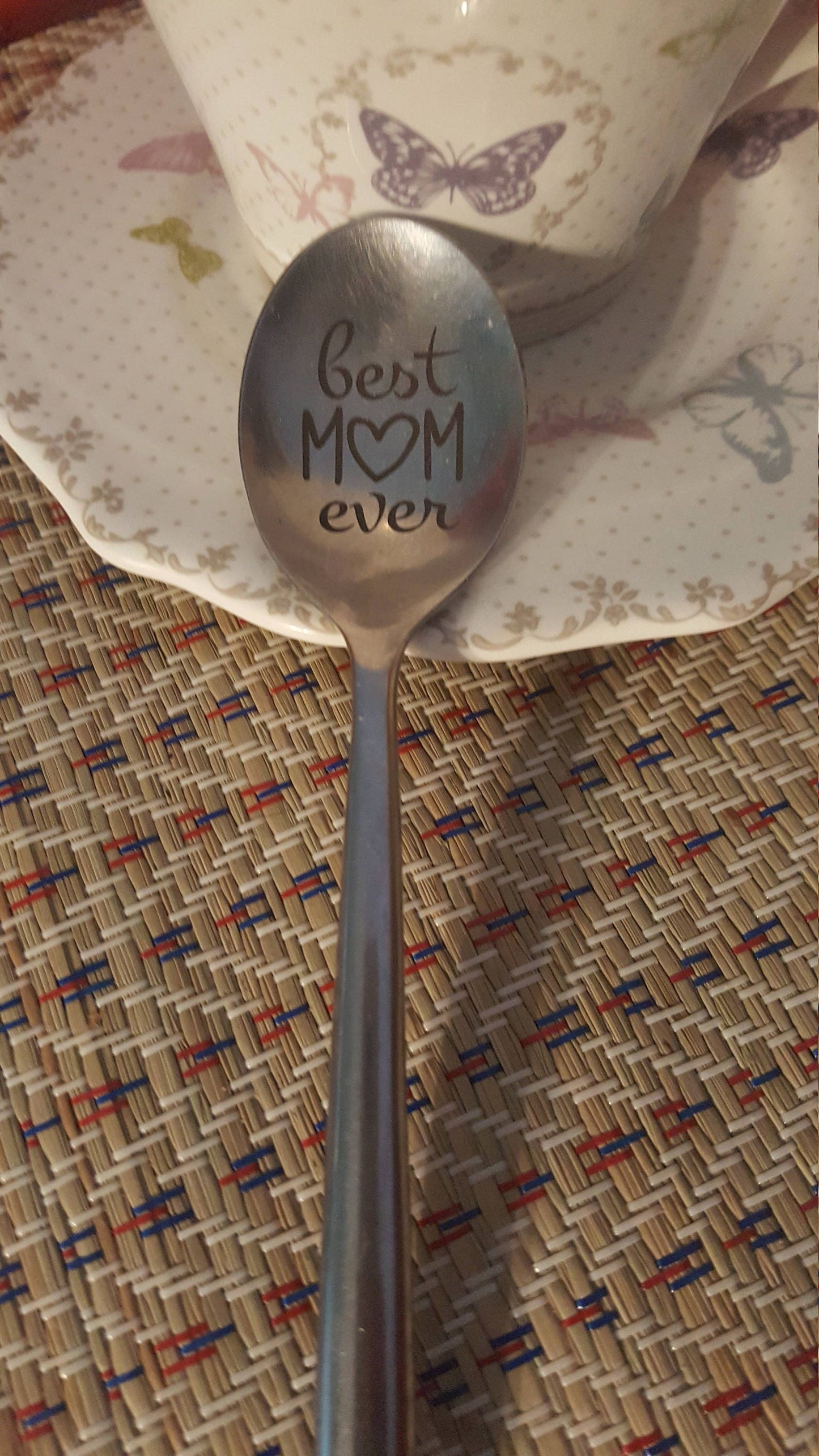 Mothers coffee spoon, best mom ever, mothers day gift from daughter, engraved gift for mum, mamas tea spoon, the best mom, tea time
