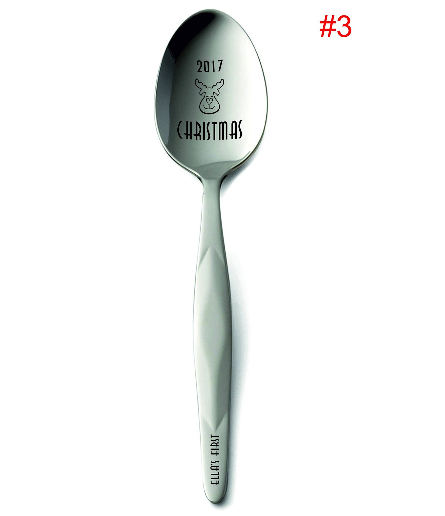 Baby 1st Christmas Gift Personalized Spoon Gift For 1st Year Baby First Xmas Christmas Present For Baby Custom Cutlery First Holiday Gift