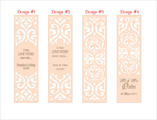 Ornate wine box cutout lid designs #1–#4