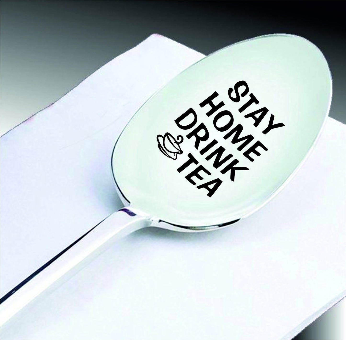 Personalized Coffee Spoon: Engraved Stainless Steel Teaspoon, Lockdown Gift