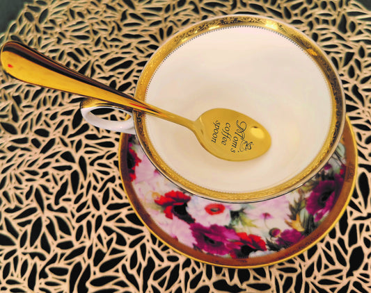 Gift for dad mom dads Ice cream spoon with engraved name Gifts for parents Fathers mothers day birthday Grandpa grandma custom coffee spoon