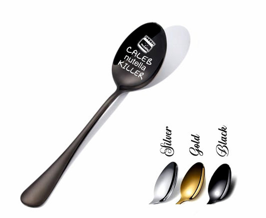 Personalized Ice Cream Spoon for him, Engraved Mom's Peanut Butter Shovel, Family Christmas Basket Filler, Funny Christmas Stocking Stuffer