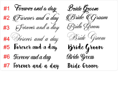 Engraved Wedding Knife and Fork Set: Personalized Gold Silverware