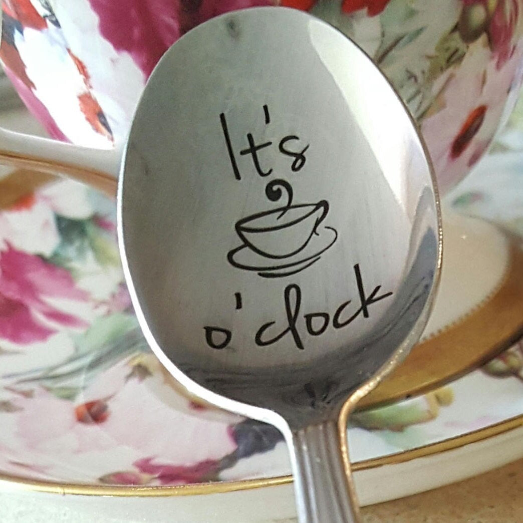 Engraved Coffee Spoon: Funny Coffee Quote Gift