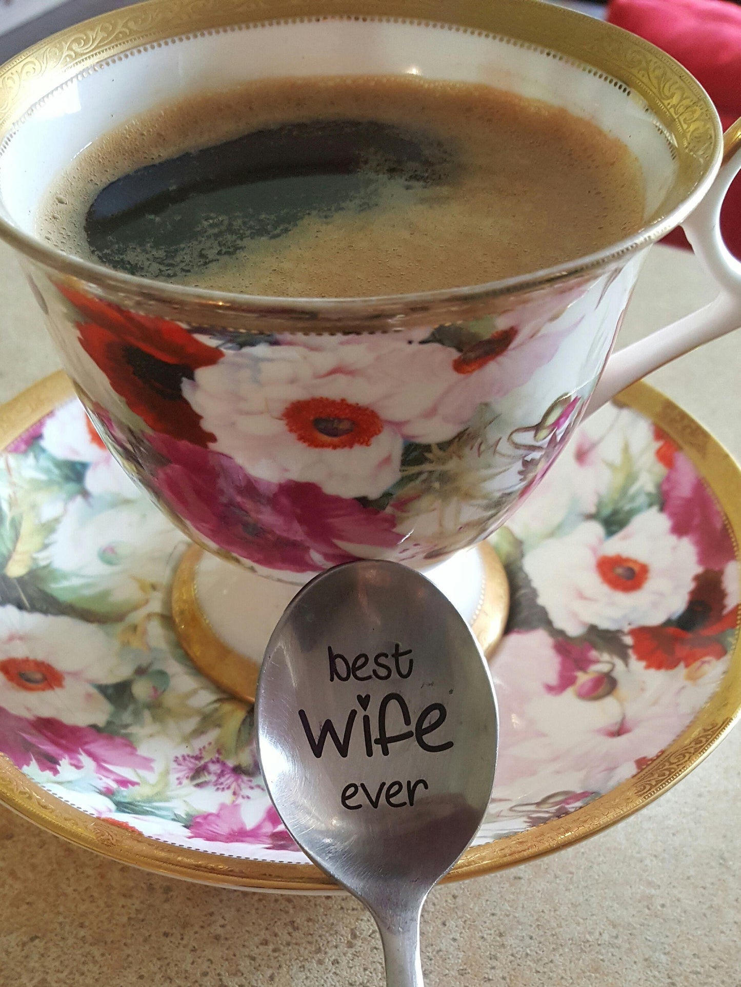 Romantic gift for her Engraved funny valentines day gift idea Custom spoon Best wife ever Anniversary Love present I love my husband