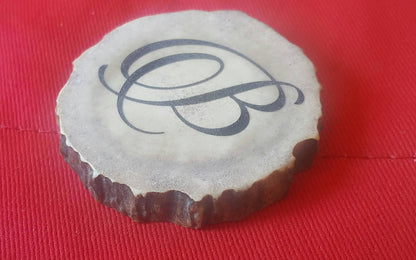 Custom Initial Bolo Tie: Engraved Deer Horn Western Necklace