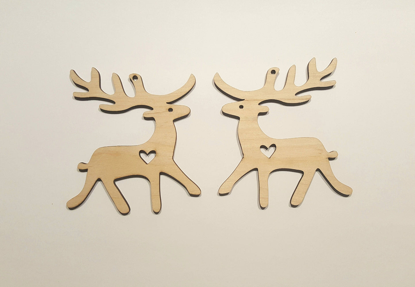 Wooden Deer Christmas Ornament: Rustic Tree Decoration