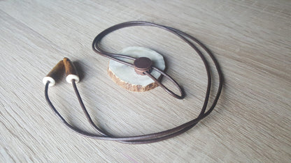 CUSTOM ORDER. 5 bolo ties with engraved animals on the front & text on the back side, 5 boxes included (engraved animals and text on each)