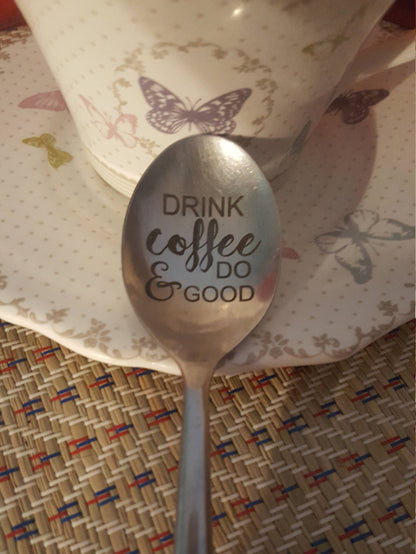 Coffee best gift for friend Engraved coffee spoon Best personalized spoon gift Engraved coffee present for friend Spoon gift for bestie