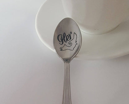 Coffee Spoon Funny Coffee Gift For Her Custom Silver Spoon Engraved Spoon Girlfriend Funny Gift Personalized Spoon Best Friend Bestie Gift