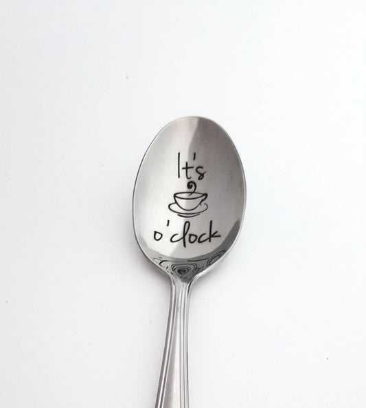 Engraved Coffee Spoon: Funny Coffee Quote Gift