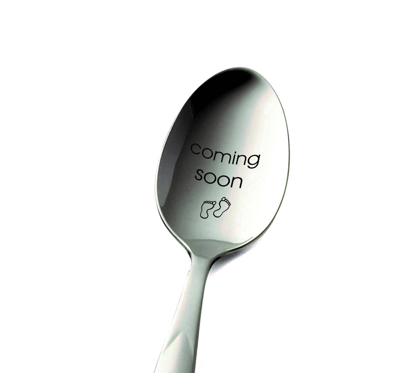 Pregnancy Reveal Spoon: Engraved Baby Announcement Gift
