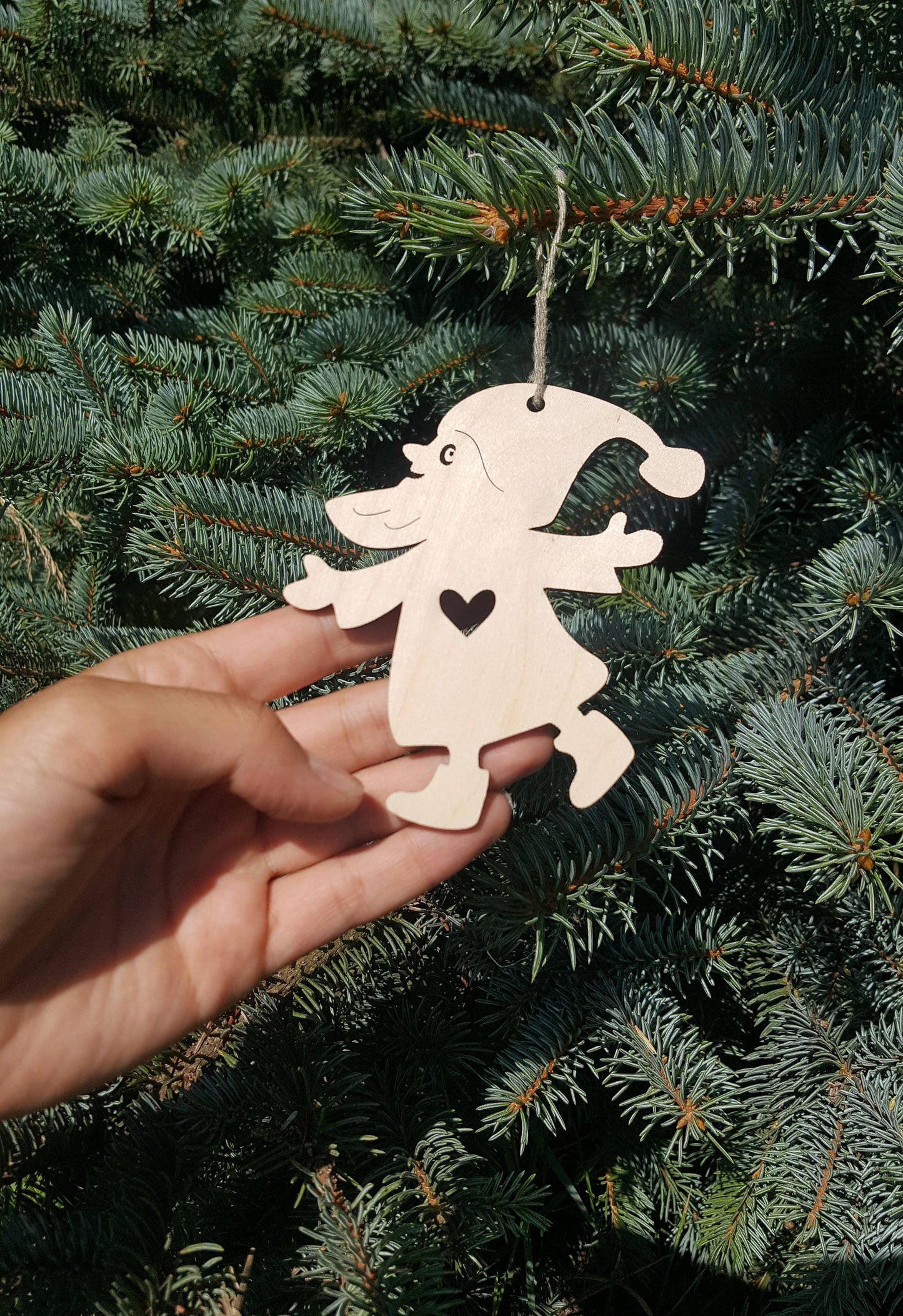 Holzformen zum Basteln, unfertige, lasergeschnittene Märchenrohlinge, Weihnachtsbaumzwerg-Ornament, Weihnachtswichtel-Dekoration, bereit zum Bemalen