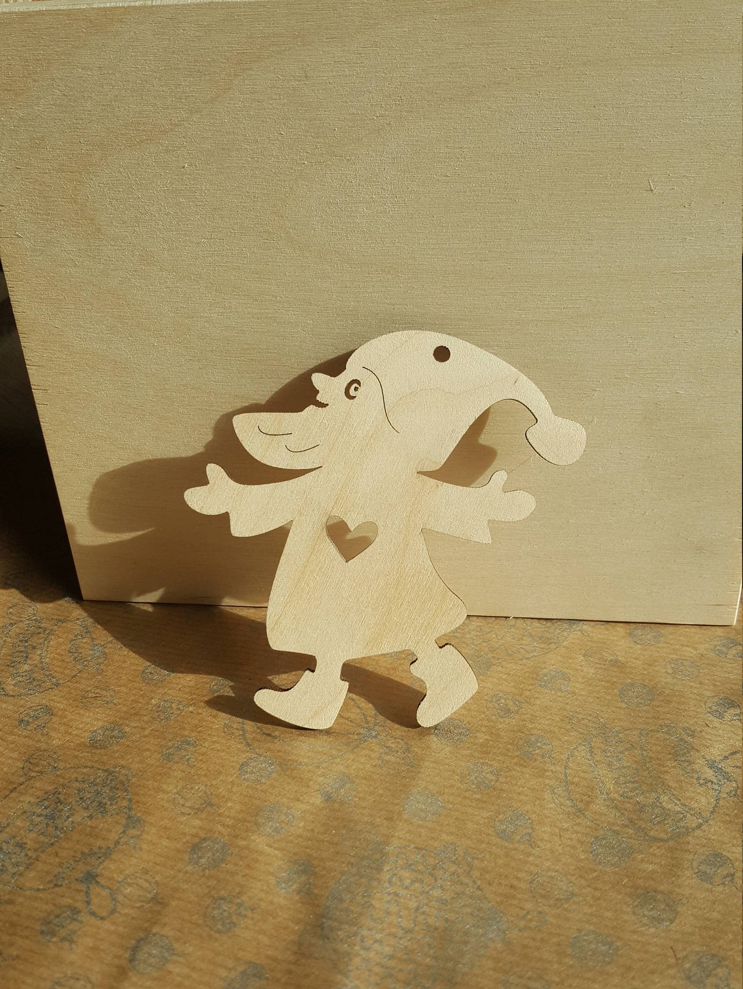 Holzformen zum Basteln, unfertige, lasergeschnittene Märchenrohlinge, Weihnachtsbaumzwerg-Ornament, Weihnachtswichtel-Dekoration, bereit zum Bemalen