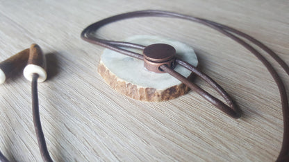 CUSTOM ORDER. 5 bolo ties with engraved animals on the front & text on the back side, 5 boxes included (engraved animals and text on each)