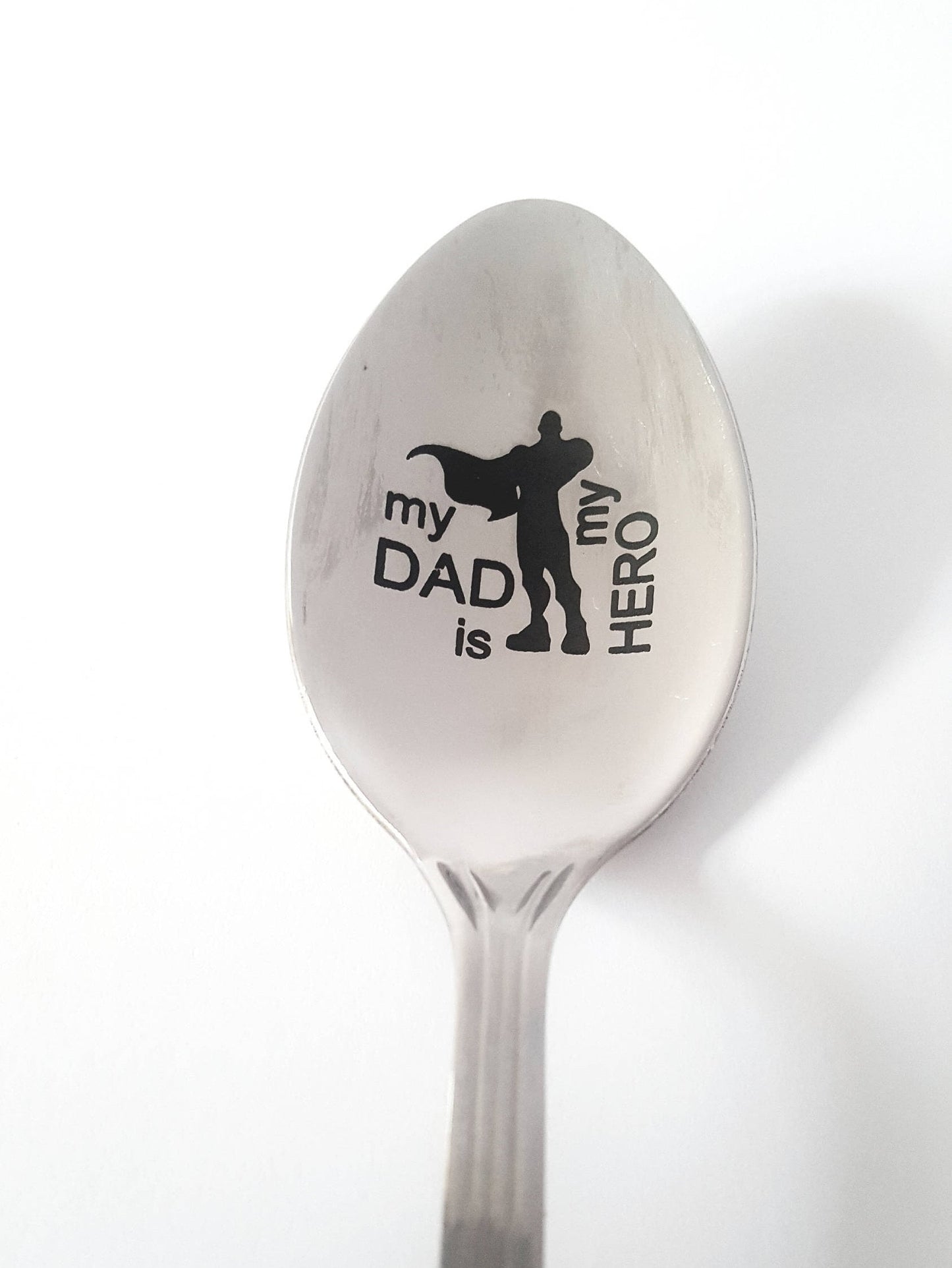 Vatertagsgeschenk, Geburtstagsgeschenk für Papa, Papas Löffel, Geschenk der Tochter an Papa, bester Papa-Superheld, Geschenk der Ehefrau für frischgebackenen Papa, gravierter Spruch