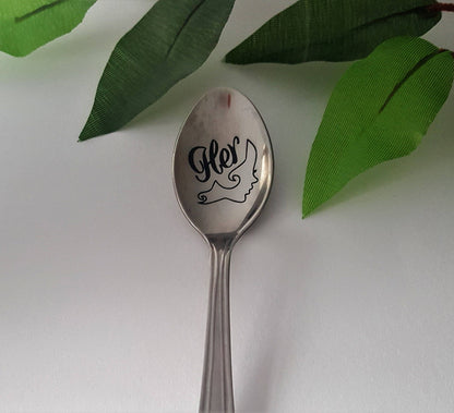 Coffee Spoon Funny Coffee Gift For Her Custom Silver Spoon Engraved Spoon Girlfriend Funny Gift Personalized Spoon Best Friend Bestie Gift