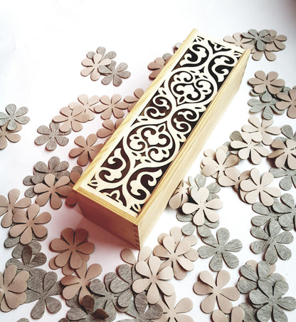 Personalisierte Weinkiste aus Holz für Hochzeiten, Jubiläums-Weinkiste aus Holz für Paare, individuelles Weingeschenk für die Brautparty, gravierter Wein für die Hochzeitszeremonie