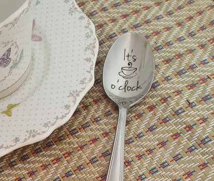Engraved Coffee Spoon: Funny Coffee Quote Gift