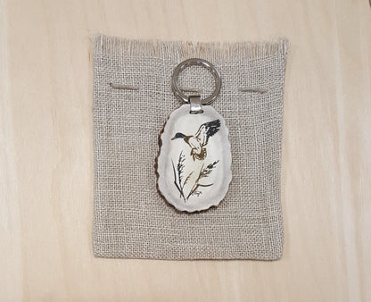 Duck Hunting Gift Engraved Keychain For Hunter Custom Christmas Gift For Men Engraved Duck Animal Keyring For Pet Lover Unique Mens Present