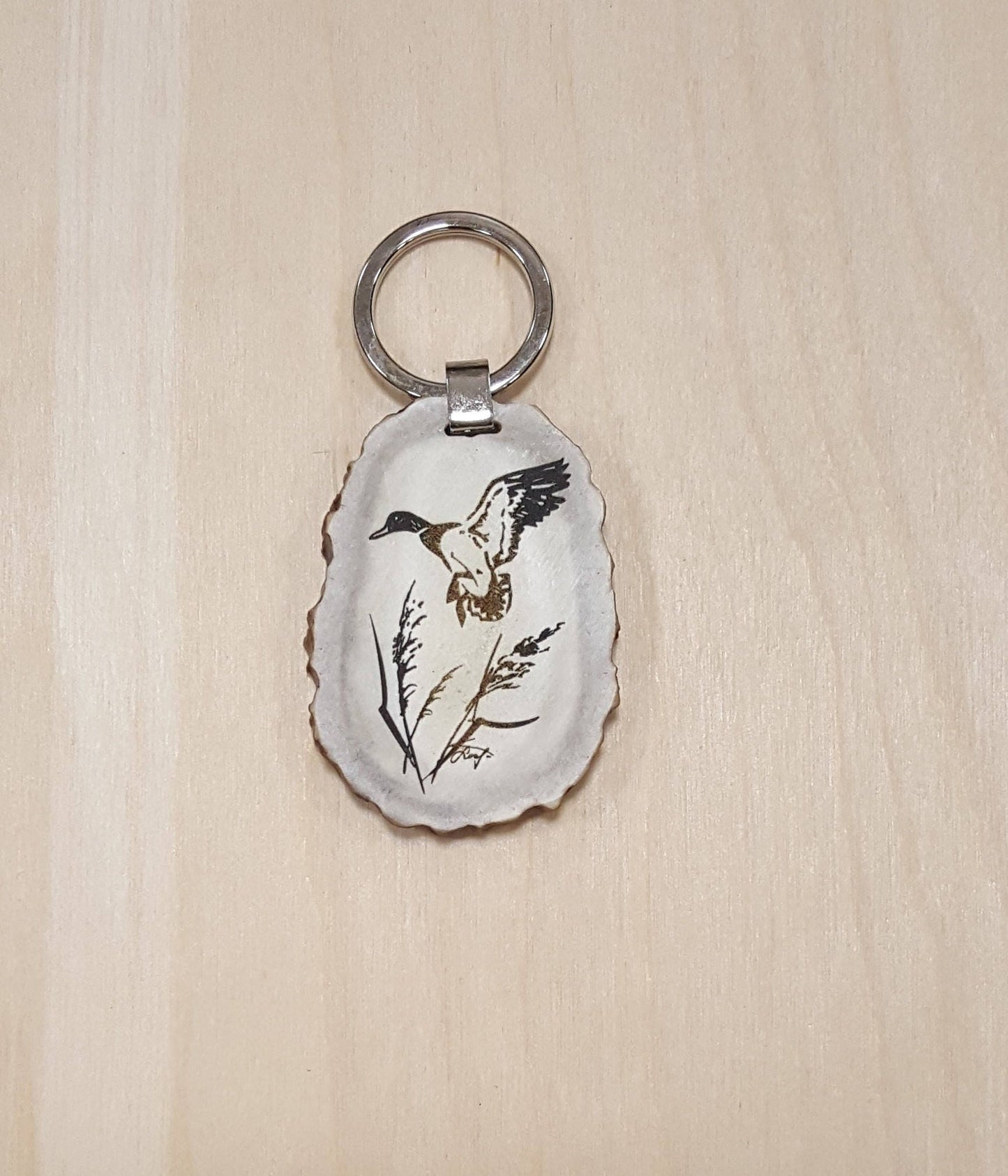 Duck Hunting Gift Engraved Keychain For Hunter Custom Christmas Gift For Men Engraved Duck Animal Keyring For Pet Lover Unique Mens Present