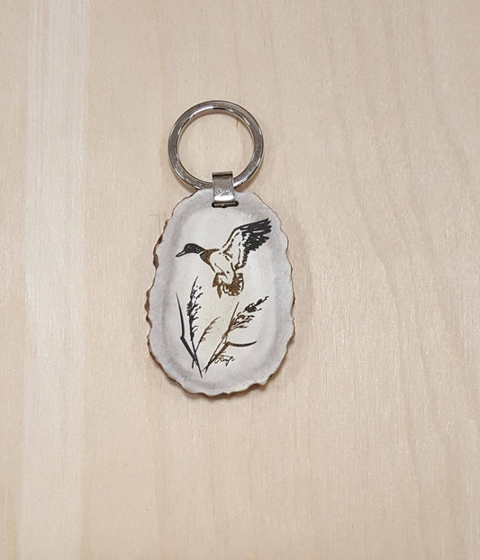 Duck Hunting Gift Engraved Keychain For Hunter Custom Christmas Gift For Men Engraved Duck Animal Keyring For Pet Lover Unique Mens Present