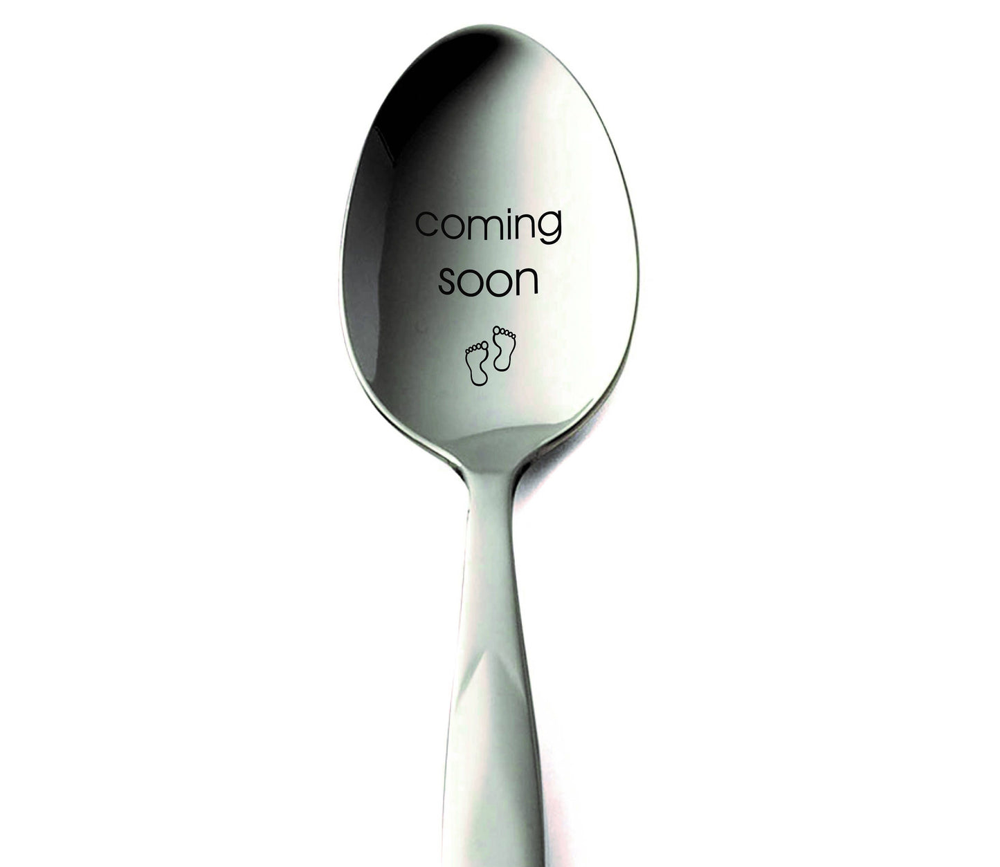 Pregnancy Reveal Spoon: Engraved Baby Announcement Gift