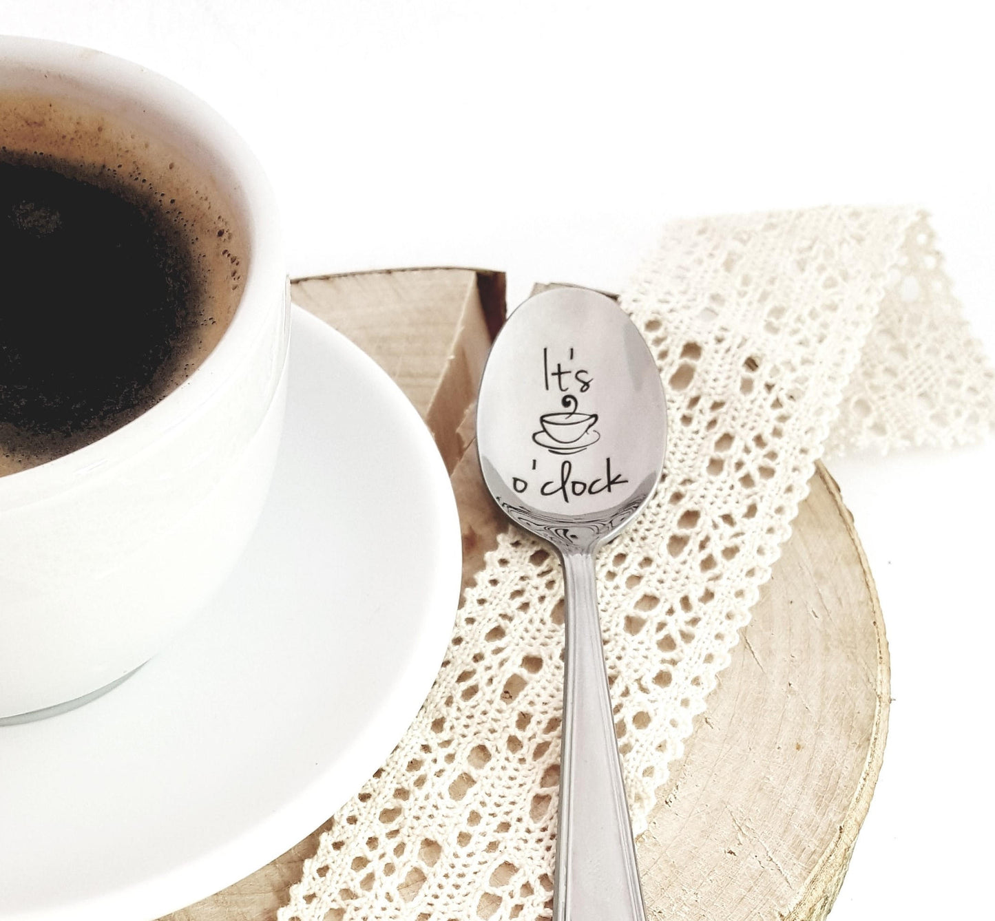 Engraved Coffee Spoon: Funny Coffee Quote Gift
