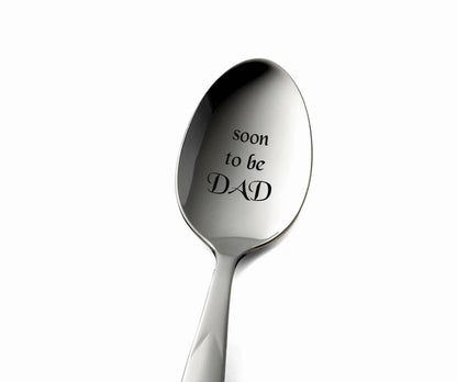 Engraved Spoon: Pregnancy Reveal Gift for New Dad