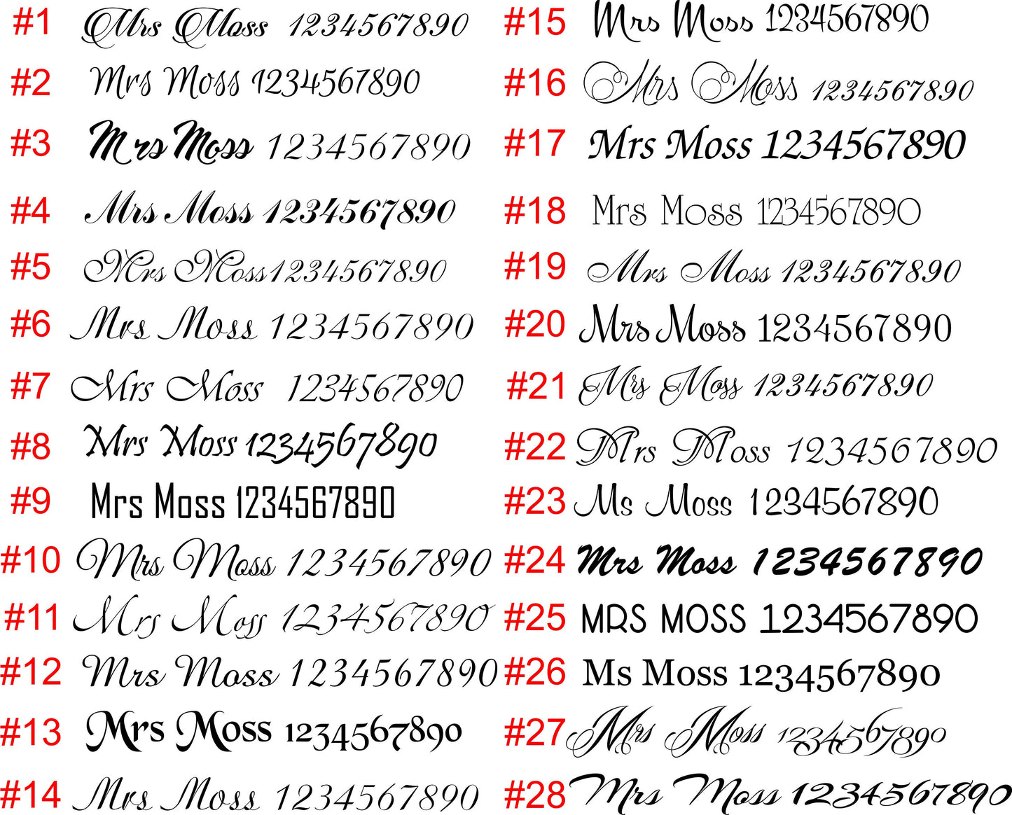 Personalized Wedding Forks: Engraved Stainless Steel Mr & Mrs Silverware Set