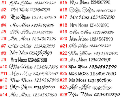 Personalized Wedding Forks: Engraved Stainless Steel Mr & Mrs Silverware Set