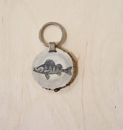 Engraved Fish Keychain: Personalized Deer Horn Nautical Gift