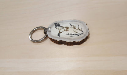 Duck Hunting Gift Engraved Keychain For Hunter Custom Christmas Gift For Men Engraved Duck Animal Keyring For Pet Lover Unique Mens Present