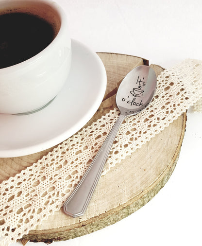Engraved Coffee Spoon: Funny Coffee Quote Gift