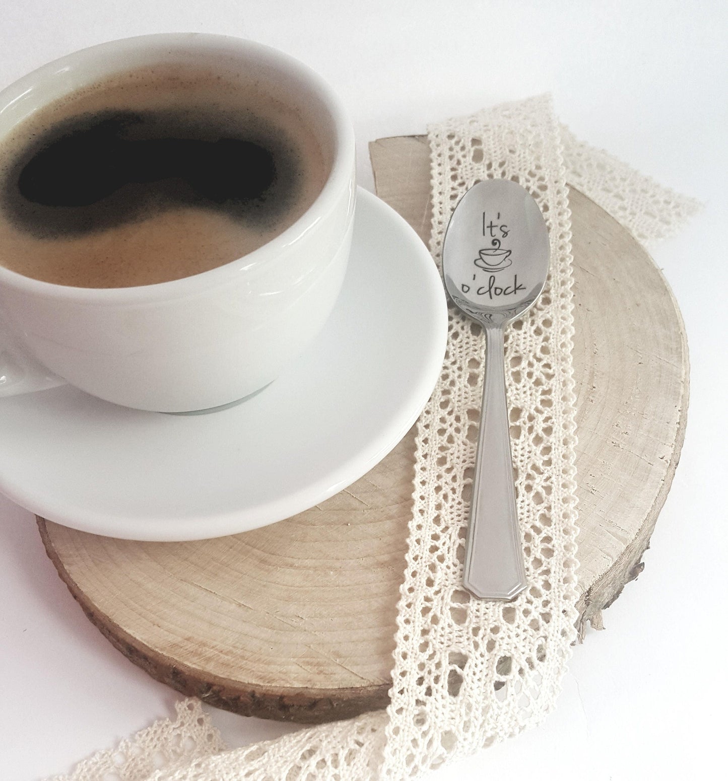 Engraved Coffee Spoon: Funny Coffee Quote Gift