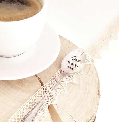 Personalized mothers day gift, engraved moms coffee spoon, unique gift for mum, daughters present for mama, custom gift under 20