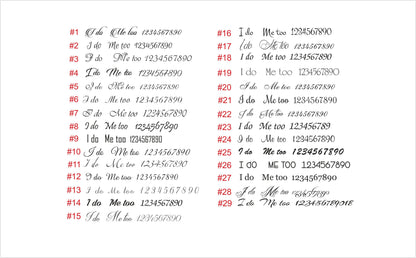 Engraved Wedding Forks: Personalized Mr & Mrs Gold Flatware Set