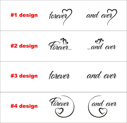 Bridal shower gift for couple, housewarming present for kitchen, wedding dinner forks for bride and groom, engraved anniversary flatware