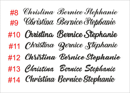 Name cards, wedding place signs, individual wooden seating tags, personalized laser cut table cards, custom guest names, place cards wood