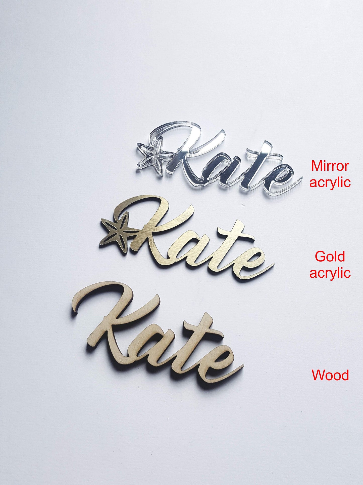 Laser Cut Starfish Place Cards: Beach Wedding Seating Tags