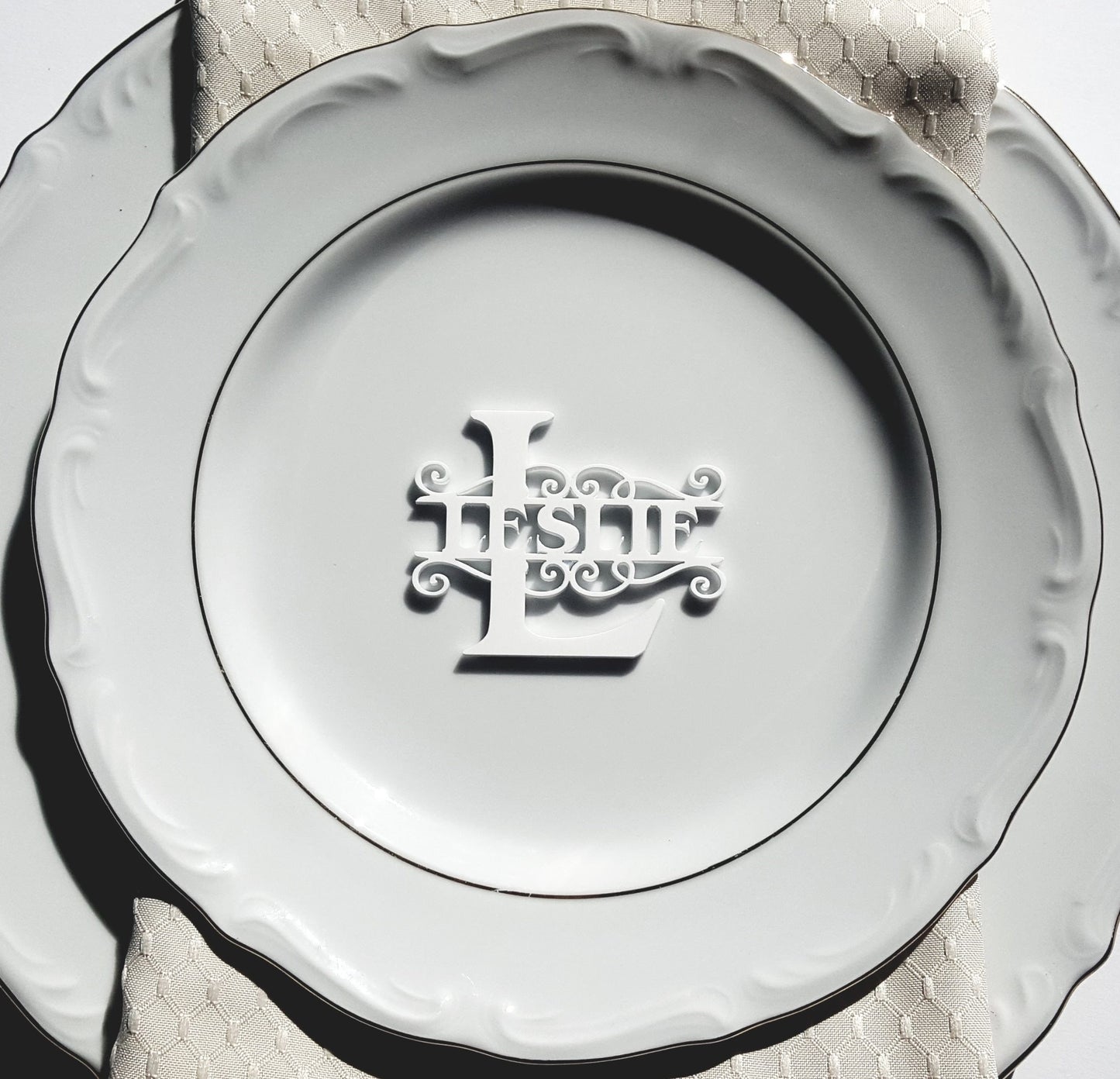 Laser Cut Wooden Place Cards: Custom Wedding Name Tags