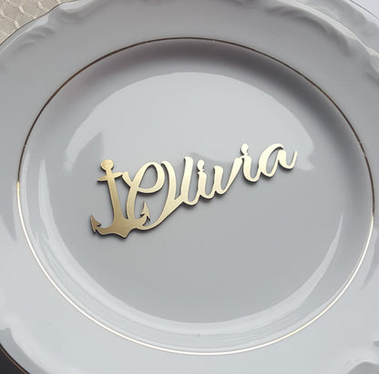 26 custom name cards with anchors +  Express shipping to UK by DHLEXPRESS