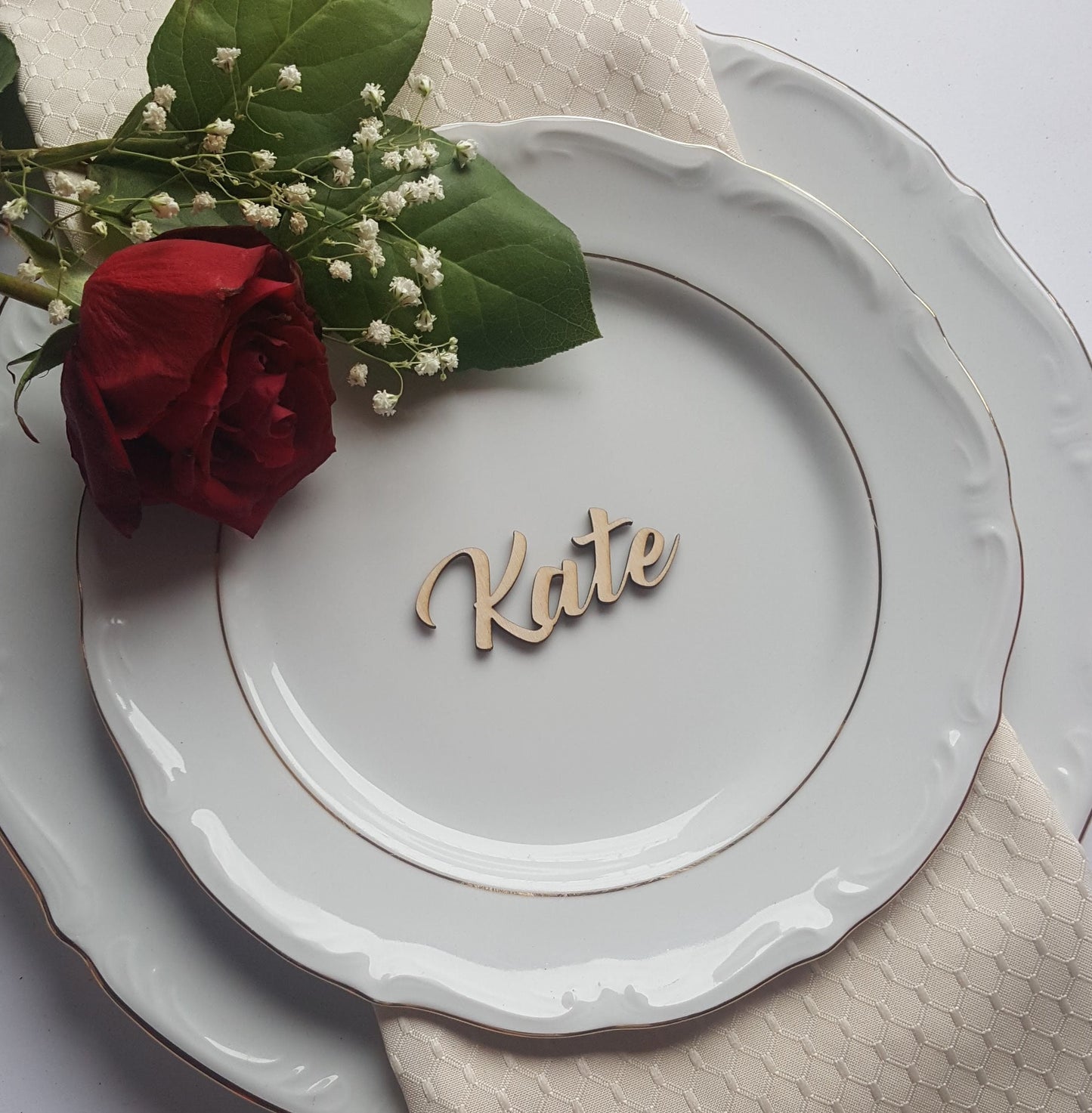 Laser Cut Starfish Place Cards: Beach Wedding Seating Tags