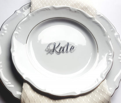 Laser Cut Starfish Place Cards: Beach Wedding Seating Tags