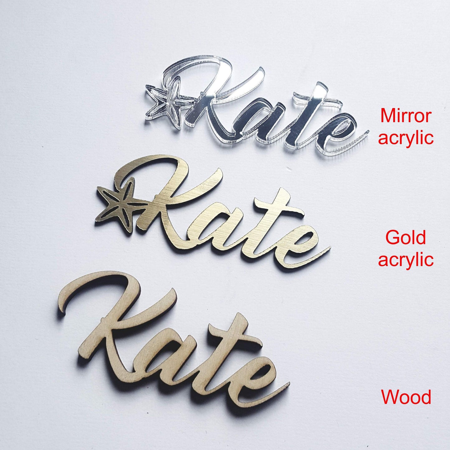 Laser cut name cards, custom place cards, wedding name tags, wooden place cards, table name cards, gold acrylic name signs, name cards idea