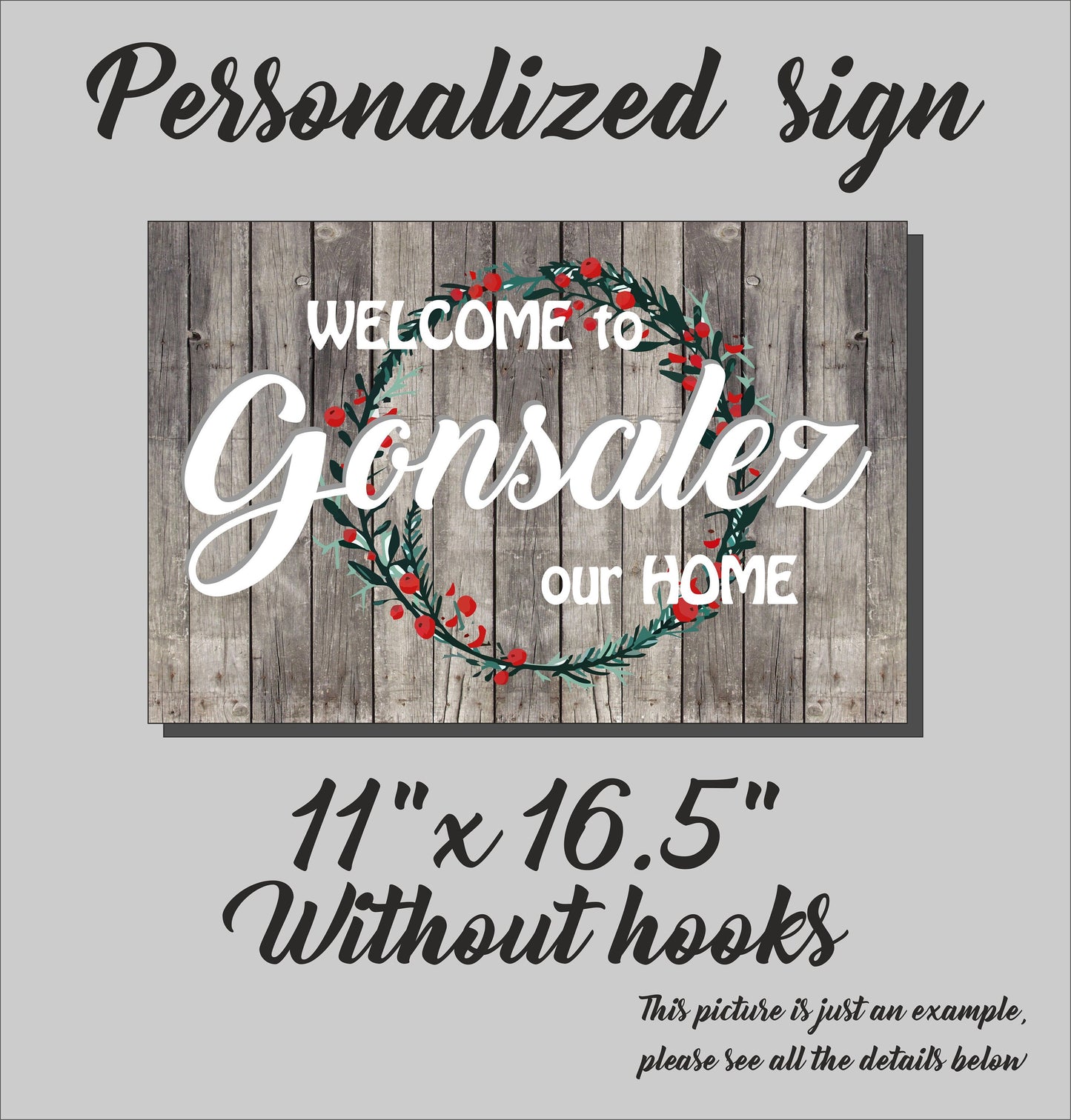 Schlüsselhalter für die Wand, personalisierter Familienschlüsselständer, individuelles Einzugsgeschenk aus Holz, dekorativer Schlüsselaufhänger mit Haken, Holzschild