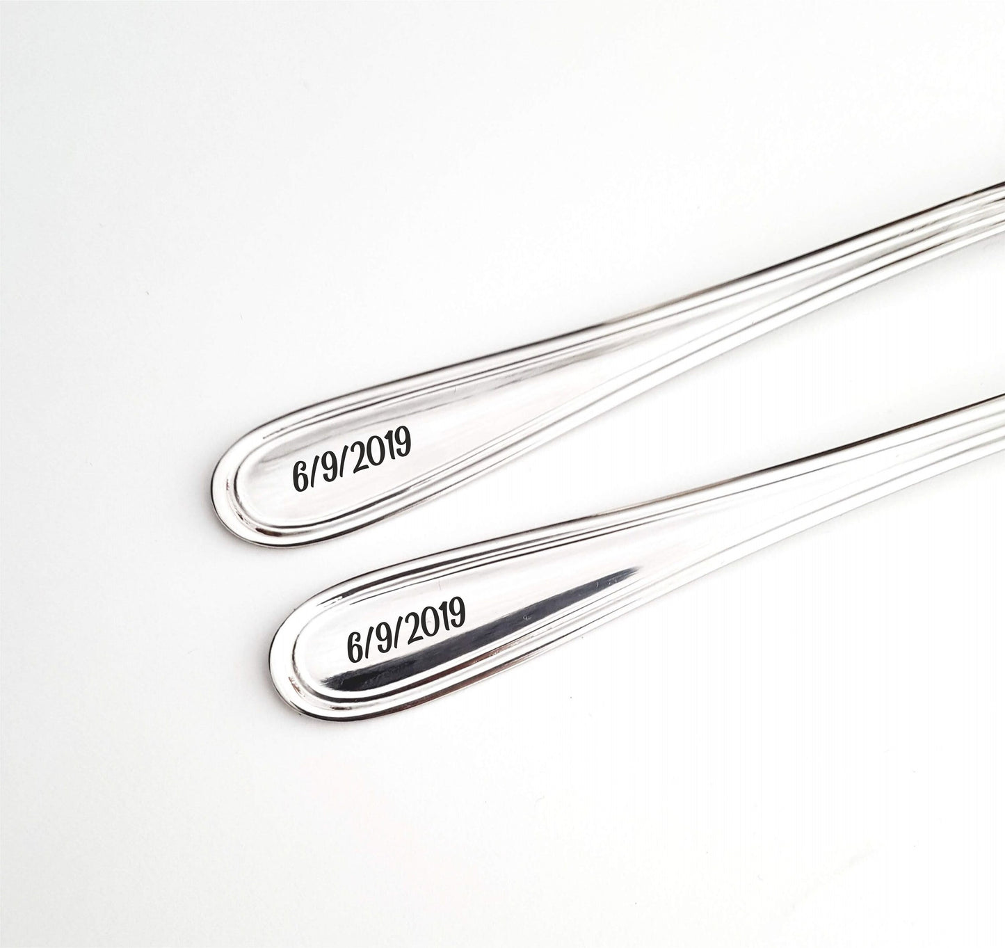 Lesbian gay gift for wedding anniversary, Same sex couples keepsake, LGBT table decorations, engraved silver dinner forks World's best wife