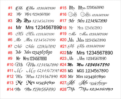 Personalized Mr & Mrs Forks: Engraved Stainless Steel Wedding Keepsake