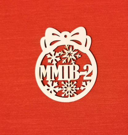 Custom Christmas Logo Ornament: Laser Cut Wooden Business Gift Tag