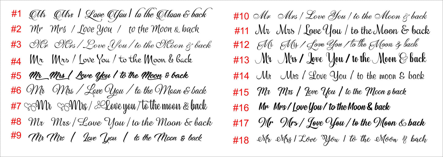 Engraved Wedding Cake Forks: Mr & Mrs Keepsake Dining Set